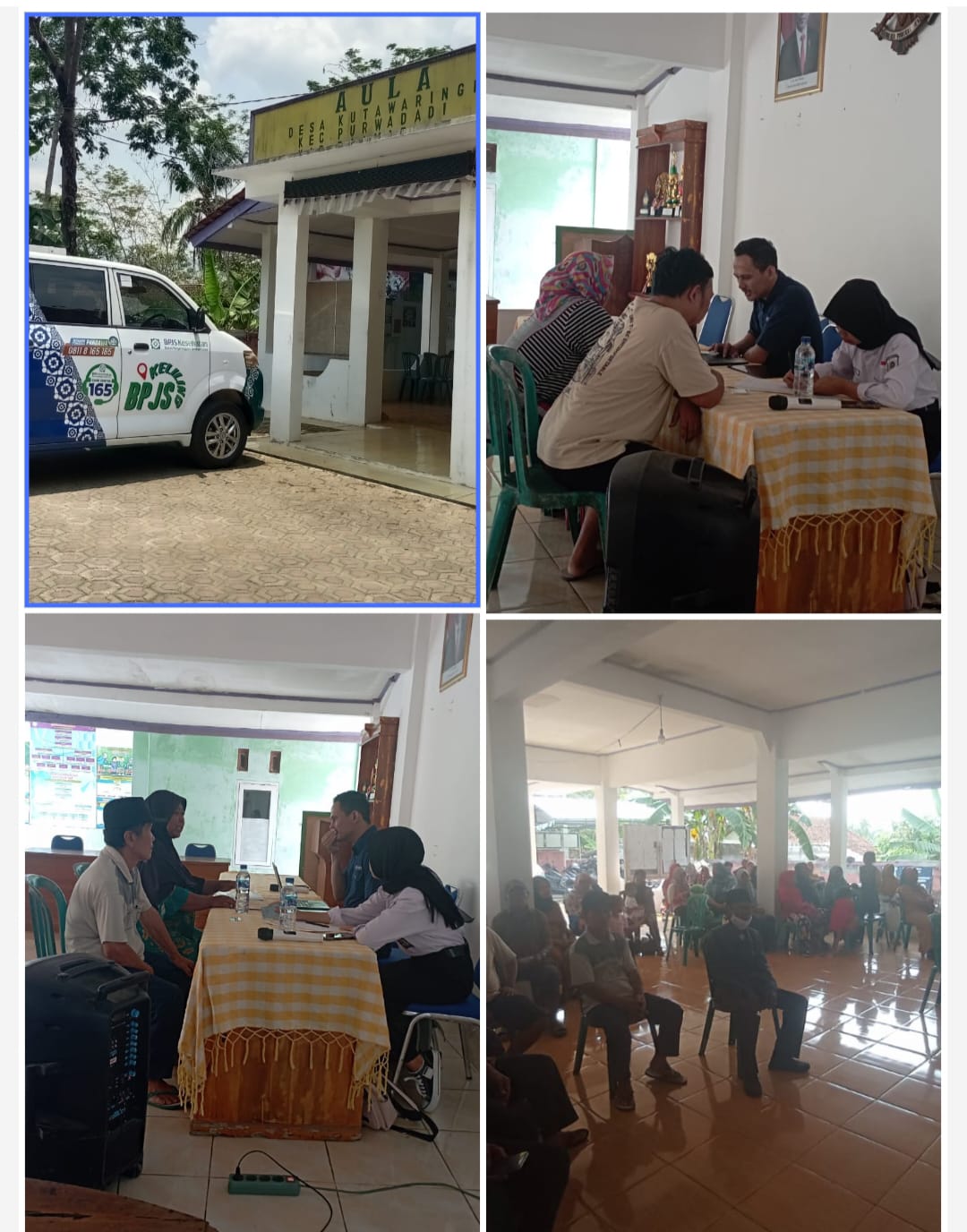 WARGA DESA KUTAWARINGIN SAMBUT ANTUSIAS LAYANAN KELILING BPJS Kesehatan